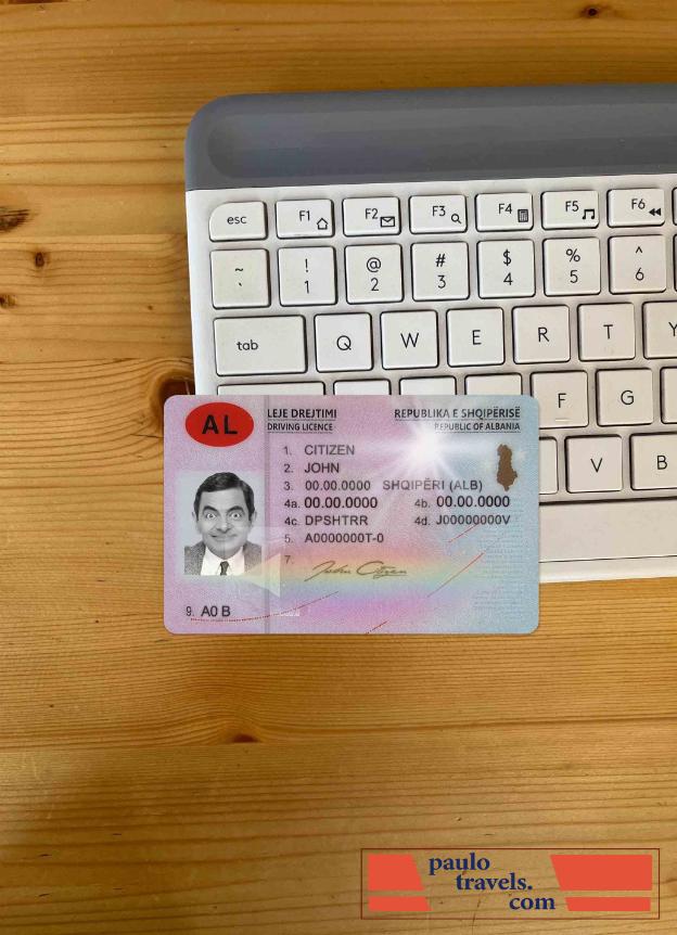 Albania DL (2015 present) photolook FRONT PSD template